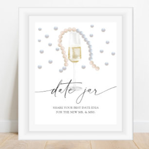 Affiche Perles et Prosecco - idées pour une soirée en amou