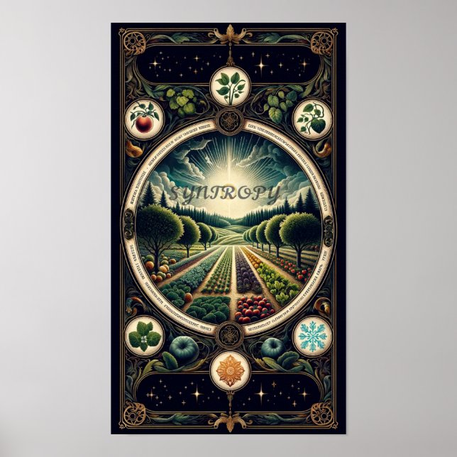 Affiche Permaculture "Conception Syntropique" (Devant)