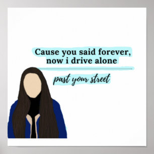 Affiche permis de conduire par olivia rodrigo