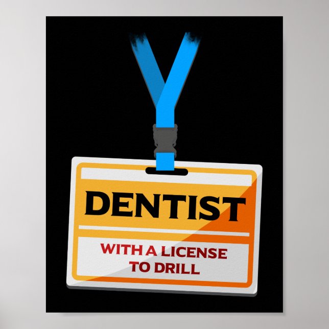 Affiche Permis De Perfectionnement Dentiste Dentiste Denti (Devant)
