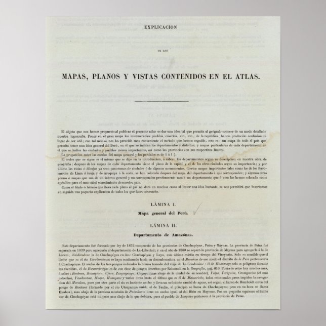 Affiche Pérou 36 (Devant)