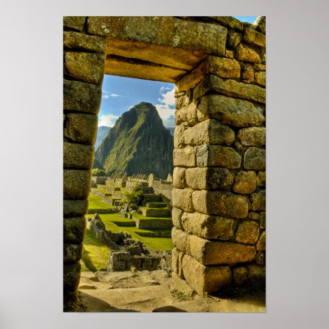 Affiche Pérou, Andes, Monts des Andes, Machu Picchu (Devant)