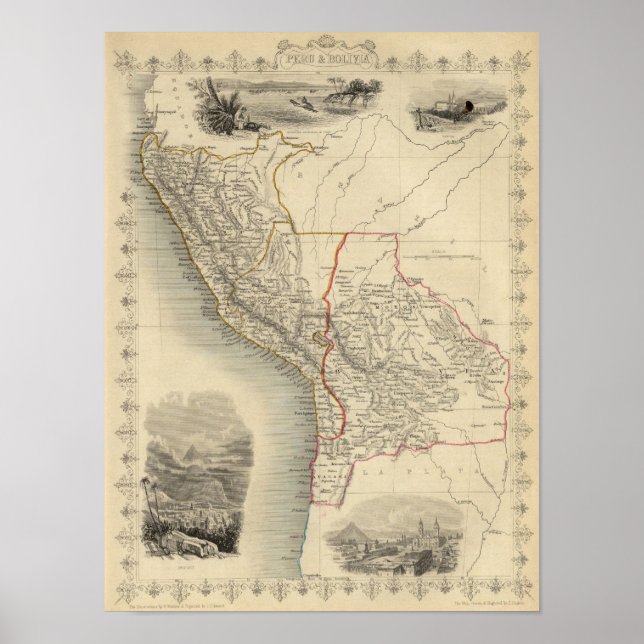 Affiche Pérou et Bolivie (Devant)