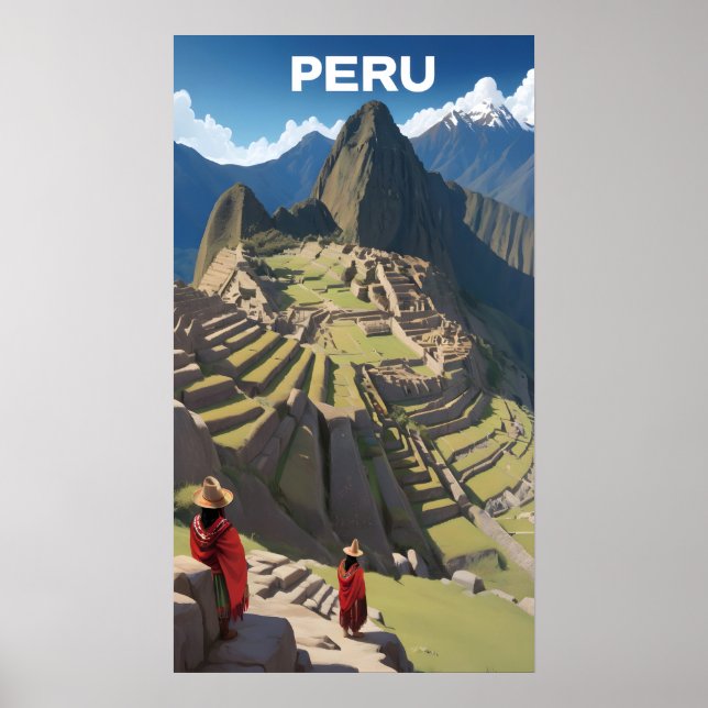 Affiche Pérou Machu Picchu (Devant)