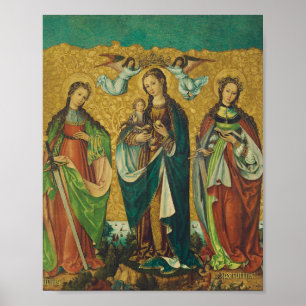 Affiche Perpetua & Felicitas – Premium Arena Gold Martyre