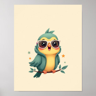 Affiche Perroquet coloré Jungle Friend Wall Art