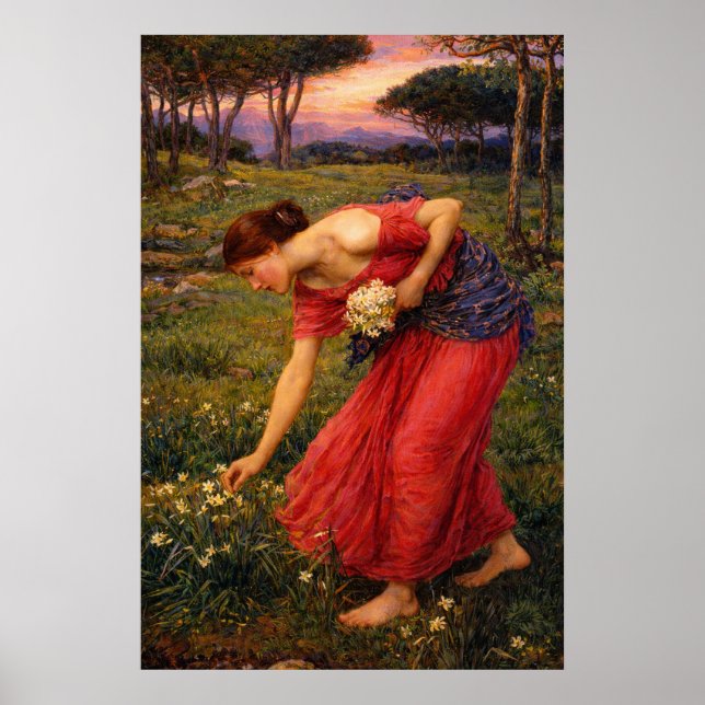 Affiche Perséphone par John William Waterhouse (Devant)