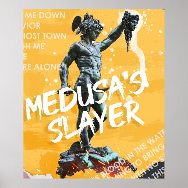 Affiche Perseus décapite le Gorgon Medusa (Devant)
