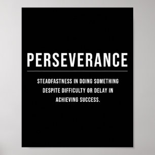 Affiche Persévérance Motivation Entrepreneur Slogan Quot