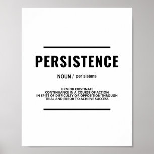 Affiche Persistance   Devis motivationnel