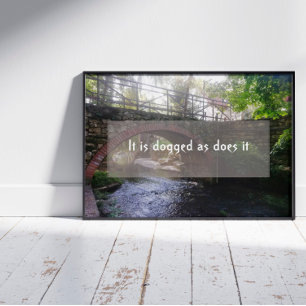 Affiche Persistance sagesse dire photo