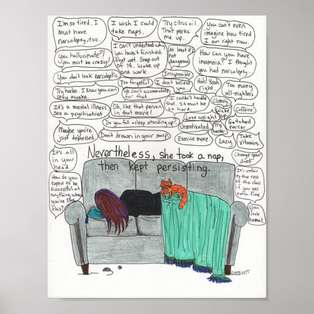 Affiche Persister (Narcolepsie) (Devant)