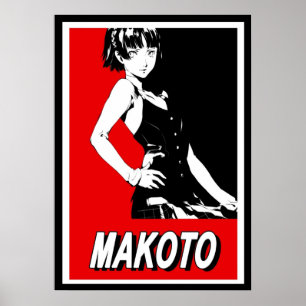 Affiche Persona 5 Makoto Niijima Celeb