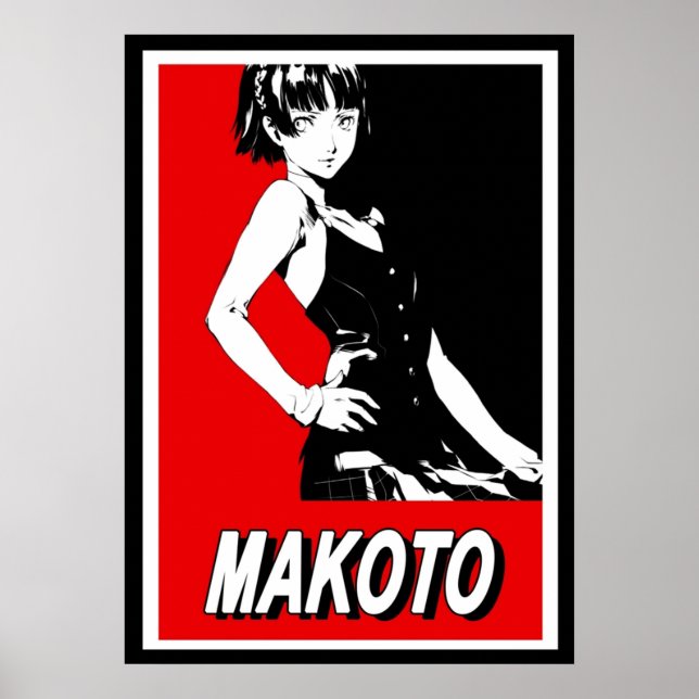 Affiche Persona 5 Makoto Niijima Celeb (Devant)