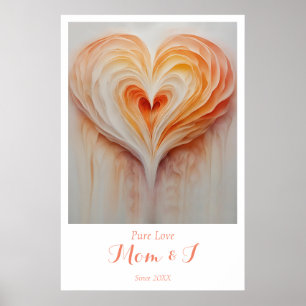 Affiche Personalisé "Pure Love" Wall Art - Maman et moi