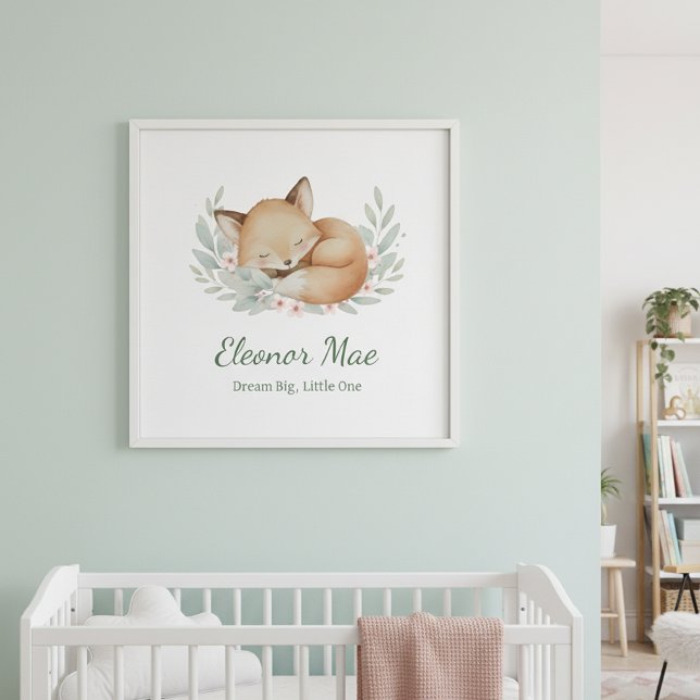 Affiche  Personalized Dream Big, Little One Nursery Wall (Créateur téléchargé)