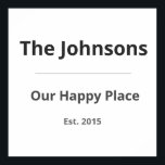 Affiche Personalized Family Mug – Custom Family Name & Yea<br><div class="desc">Add a warm personal touch to your home with this personalized family mug. Designed with a clean, modern layout, this custom mug features a family name, a cozy phrase, and an established year — making it a thoughtful piece for everyday home use. Perfect as a housewarming gift, family keepsake, or...</div>