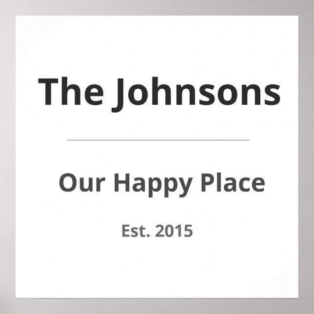 Affiche Personalized Family Mug – Custom Family Name & Yea (Devant)