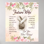 Affiche Personalized Letter To My Future Wife,<br><div class="desc">Personalized  Letter To My Future Wife,  Wife Birthday Gift From Husband,  Idea Valentine Gift Couple/Wedding Warm Sofa Fleece Blanket</div>