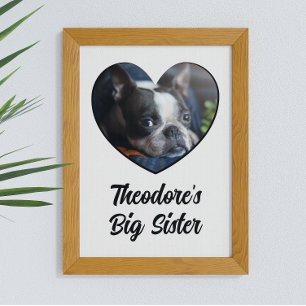 Affiche Personalized photo dog big sister