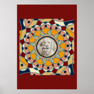 Affiche Personalized Photo Mandala Design Baby Shirt