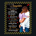 Affiche Personalized To My Daughter Blanket,<br><div class="desc">Personalized To My Daughter Blanket,  Love Letter From Dad,  Daughter Birthday Xmas Gift,  Daughter And Father Gift,  Family Quotes Cozy Blanket</div>