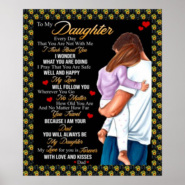 Affiche Personalized To My Daughter Blanket, (Devant)
