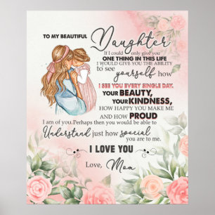 Affiche Personalized To My Daughter From Mom