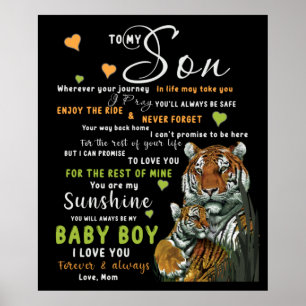 Affiche Personalized To My Son From Love Mom