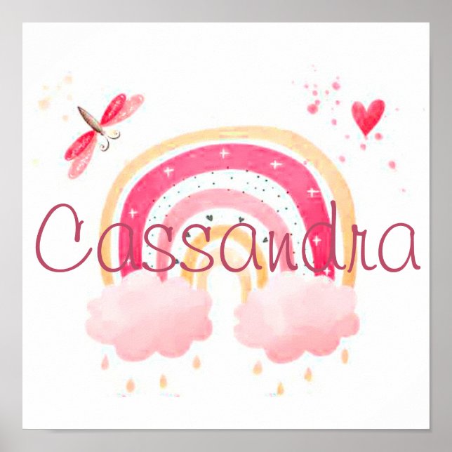 Affiche Personalized watercolor rainbow (Devant)