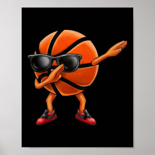 Affiche Personnage de Dab cool croquis drôle de sports jeu