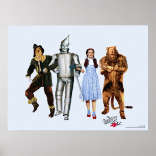 Affiche Personnages Classiques du Magicien d'Oz