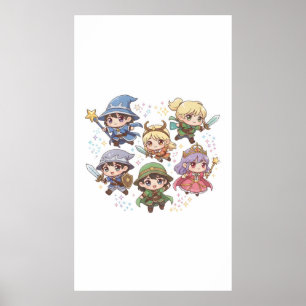 Affiche Personnages d'imaginaire mignon, assistant ranger 
