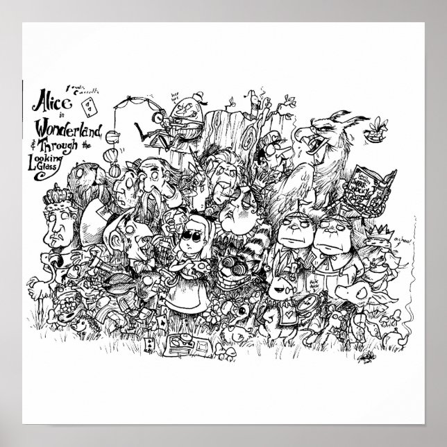 Affiche Personnages Wonderland (Devant)