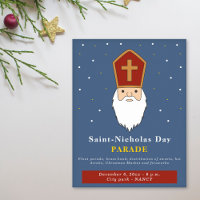Affiche personnalisable de défilé de Saint-Nicolas