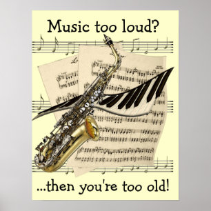 Affiche personnalisable de design musical