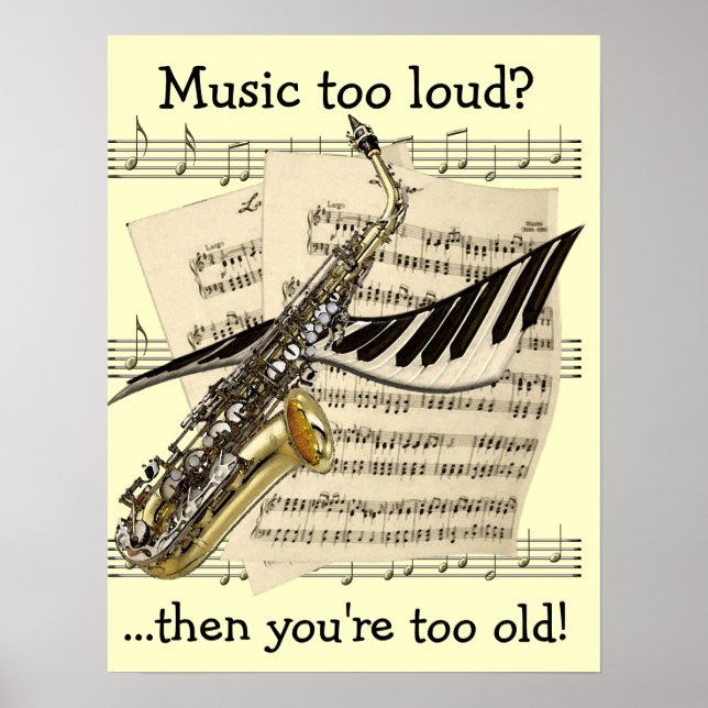 Affiche personnalisable de design musical (Devant)