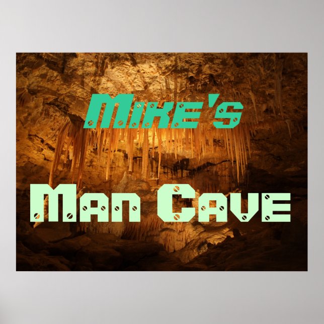 Affiche personnalisable de la Grotte de l'Homme (Devant)