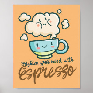 Affiche Personnalisable Illuminez Votre Humeur avec Espres