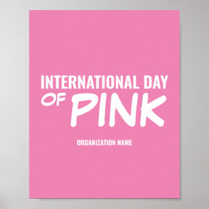 Affiche Personnalisable Journée internationale du rose