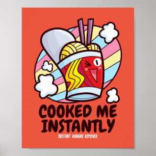 Affiche Personnalisable M'a cuisiné instantanément