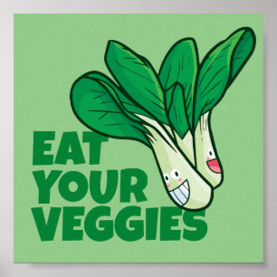 Affiche Personnalisable Mangez vos légumes - Lettuce