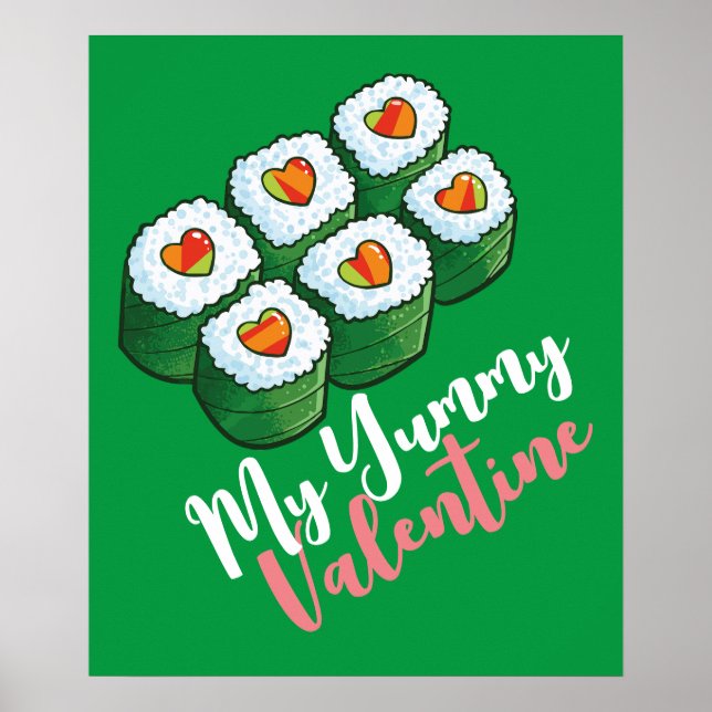 Affiche Personnalisable "My Yummy Valentine" (Devant)