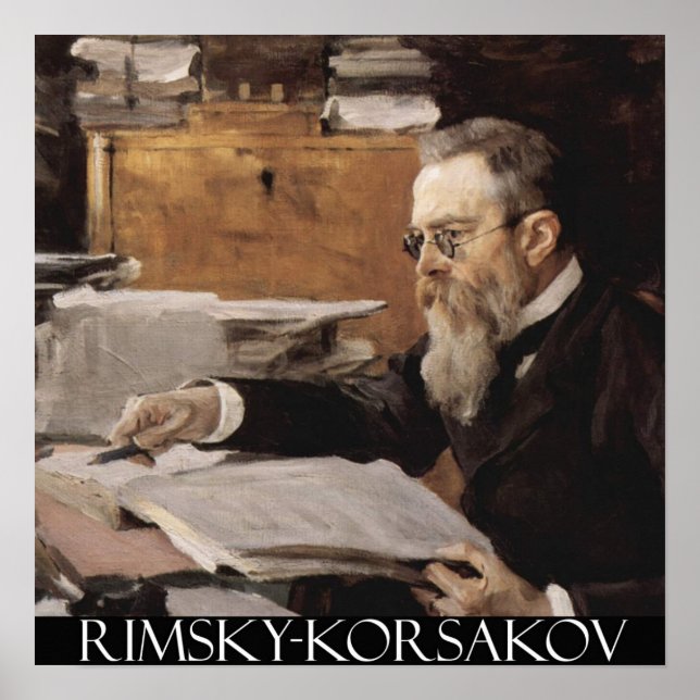 Affiche personnalisable Nikolai Rimsky-Korsakov (Devant)