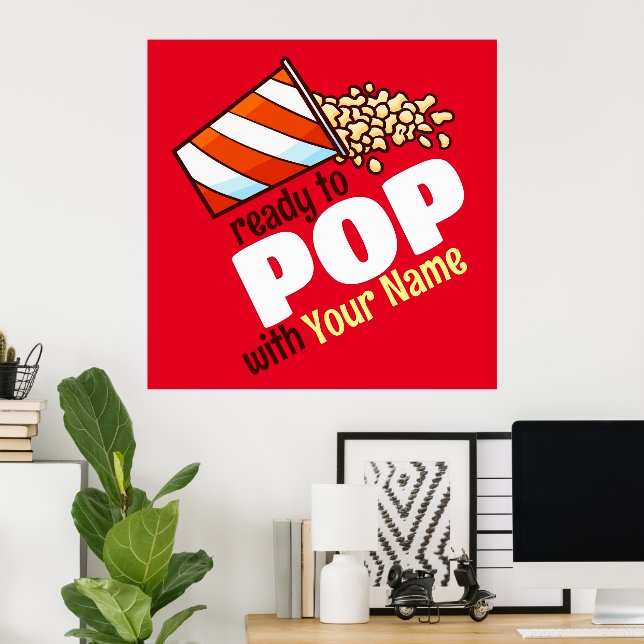 Affiche Personnalisable prêt à POP (Bureau à domicile)