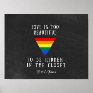Affiche personnalisable Rainbow Pride