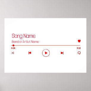 Affiche Personnalisable votre musique préférée