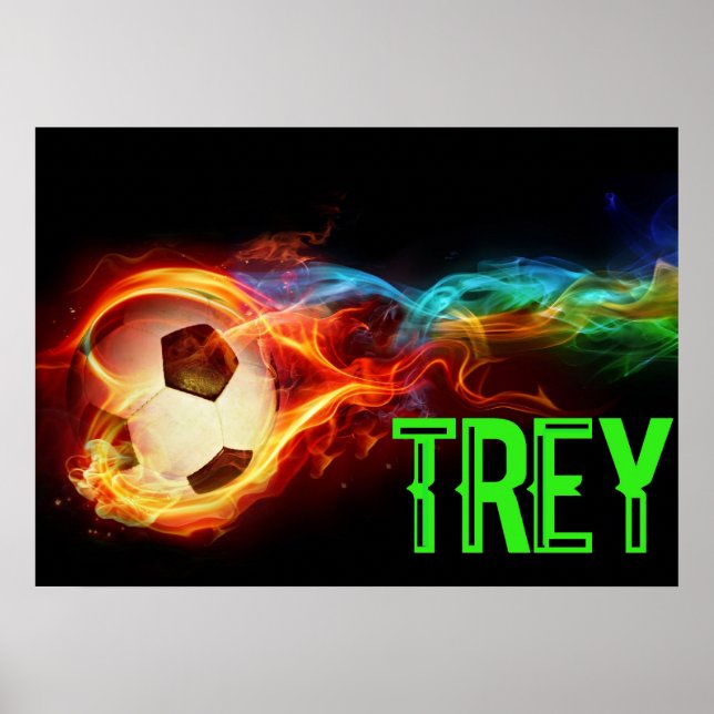 Affiche personnalisation soccer poker enfants va aimer (Devant)