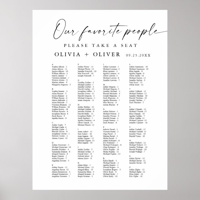 Affiche Personnalisé (Devant)