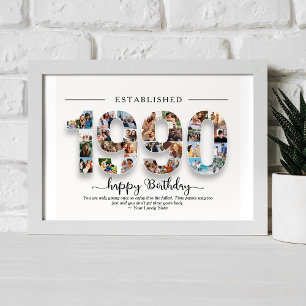 Affiche Personnalisé 1999 Né Créé Collage Photo